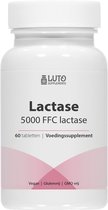 Lactase 5.000 - 60 tabletten - Hoog gedoseerd met 5.000 FCC-eenheden - Voor lactose-intolerantie + melk-intolerantie - Zonder ongewenste toevoegingen - Veganistisch - Luto Supplements