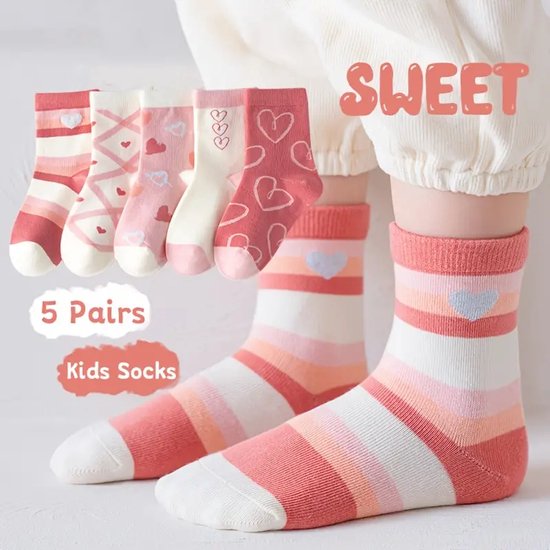Sara Shop - Baby sokken 6-18 maanden - winter baby sokken met tekst - kindersokken- warm kinderen sokken