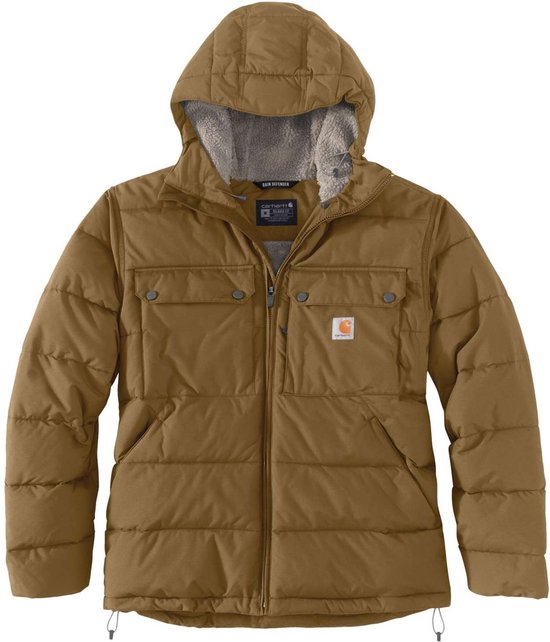 Veste d'hiver isolée marron Carhartt Rain Defender Montana pour hommes | bol