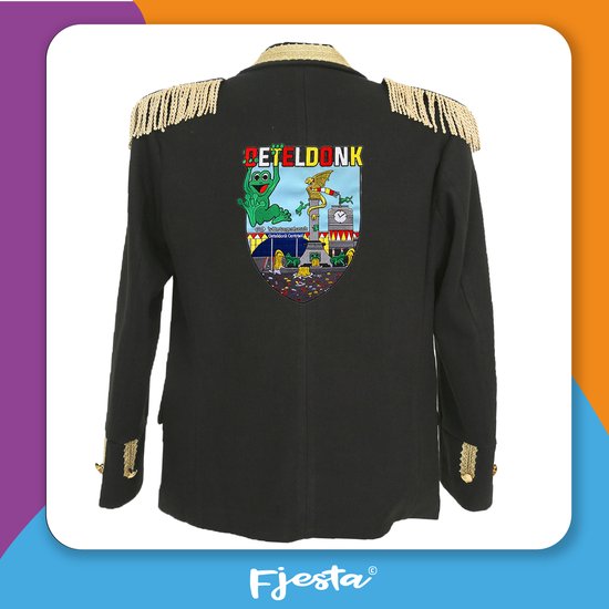 Veste Fjesta© Oeteldonk avec emblèmes - Luxe - Homme - Taille 60 - Déguisements Homme - Carnaval