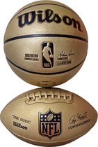 Ensemble de ballons Wilson Team Gold , football américain doré + Wilson Basketbal Taille 7 Goud