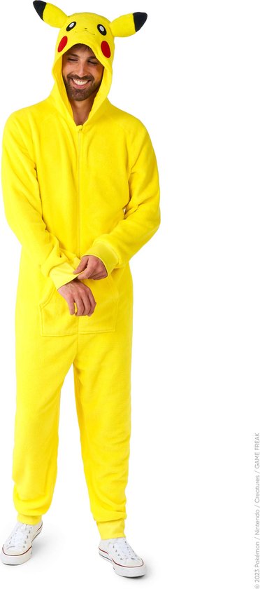 OppoSuits Pikachu Onesie - Pokémon Jumpsuit - Kleding voor Pokémon Outfit - Thema Huispak - Carnaval - Geel