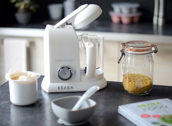 Béaba Babycook Solo® - Stoomkoker - 4-in-1 babyvoeding bereider - Foodprocessor - Wit/Zilver van Beaba — afbeelding 5