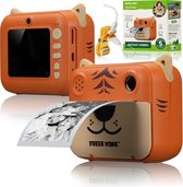 Freek Vonk x BRESSER - Instant Camera voor Kinderen - Maak Selfies met Freek Vonk of met Dieren - Print foto's direct