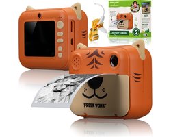 foto van Freek Vonk x BRESSER - Instant Camera voor Kinderen - Maak Selfies met Freek Vonk of met Dieren - Print foto's direct