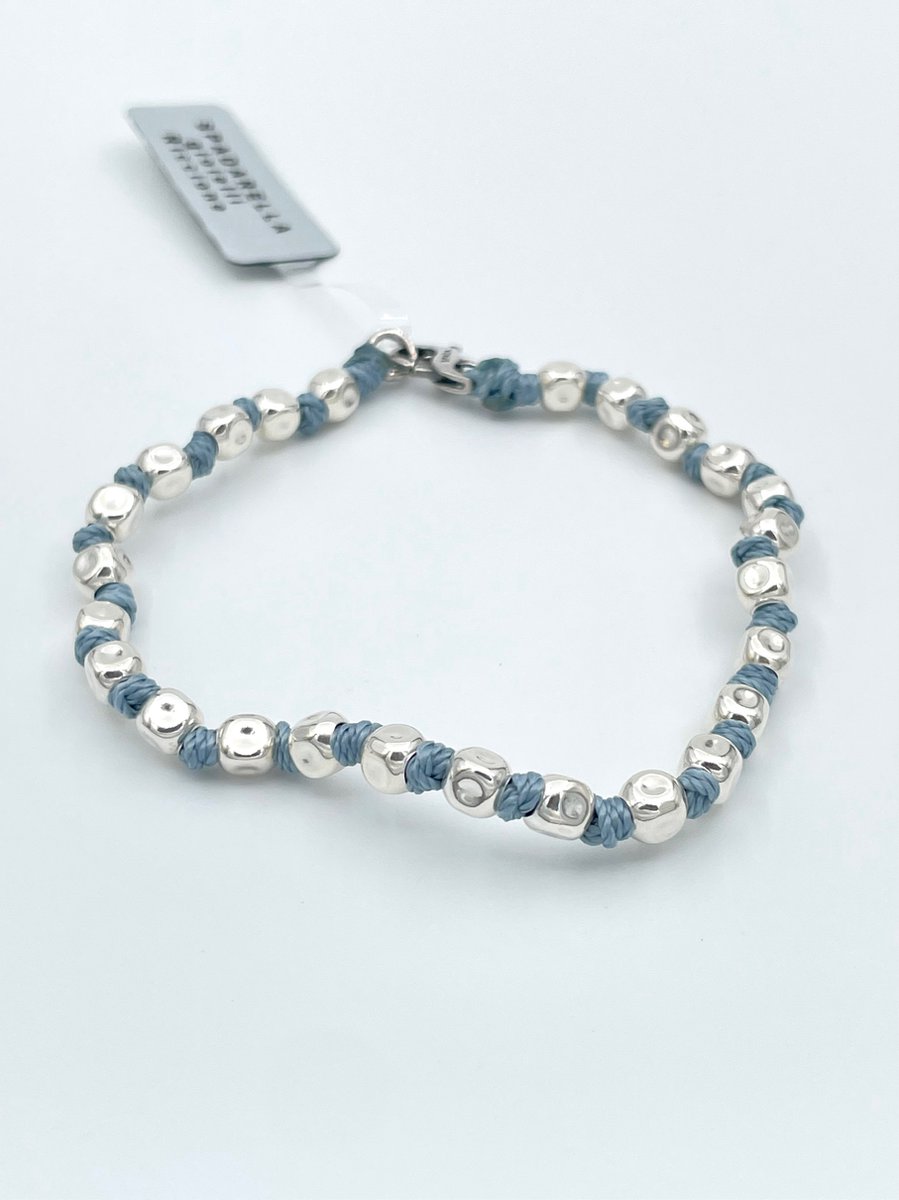 Spadarella Gioielli - SPBR03- Armband - 925 Zilver - 5mm - Columbine blue 42 - 19 Cm