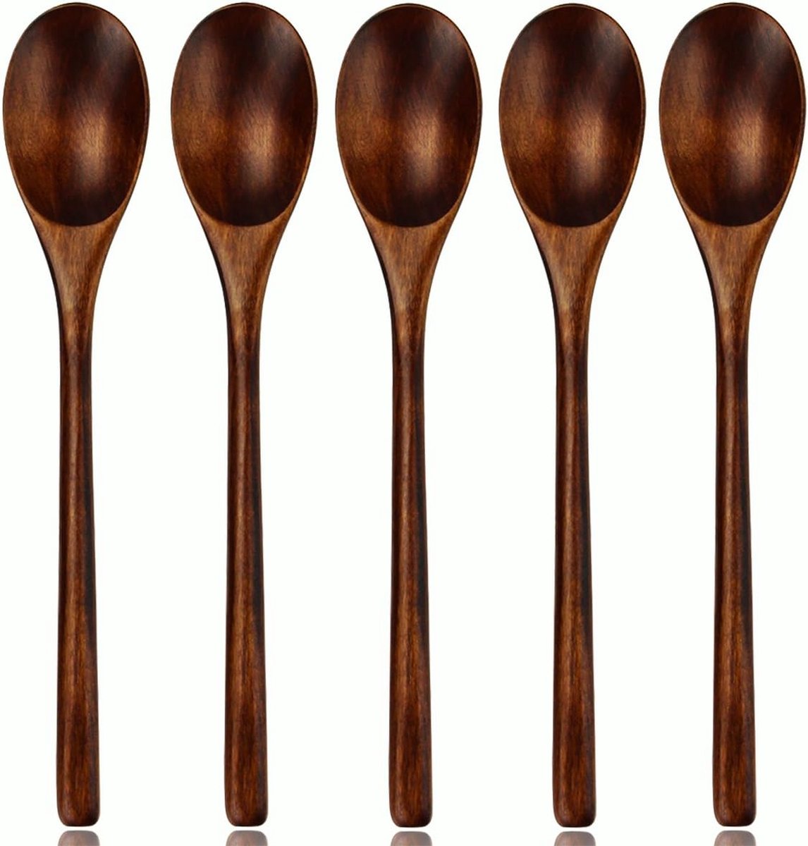 Soeplepels, 5 stuks, eco-vriendelijk Japans servies, van natuurlijk hout