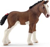 SLH13810 Schleich Farm World - Poulain Cheval Clydesdale, figurine pour Enfants à partir de 3 ans