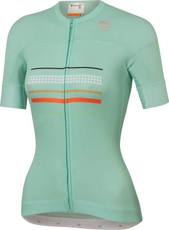 Sportful Maillot de cyclisme manches courtes pour femme vert - SF Diva W Maillot à manches courtes-Acqua Green - S