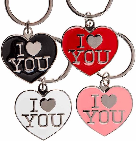 I Love You Sleutelhanger - Liefde - Valentijnsdag - Moederdag - Vaderdag - Valentijn Cadeau