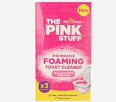 The Pink Stuff - Toiletreiniger ‘foam’ - Met "selfactivating pink foam" - 3 zakjes/ beurten - Helpt kalksteen verwijderen