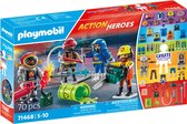 PLAYMOBIL Action Heroes Mes figurines Pompiers - 71468