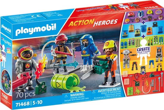 Foto: Playmobil action heroes my figures brandweer 71468