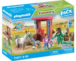 PLAYMOBIL Starter Pack Boerderij dierenarts met de ezels - 71471