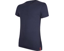 foto van Undiemeister T-shirt - T-shirt heren - Slim fit - Korte mouwen - Gemaakt van Mellowood - Ronde hals - Storm Cloud (Blauw) - Anti-transpirant - XL