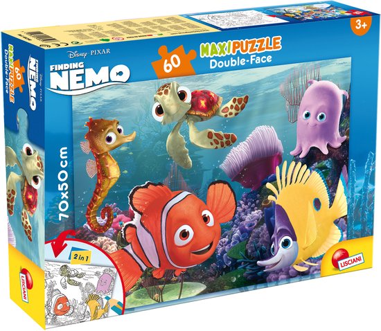 Lisciani - Puzzle - Disney Le Monde de Nemo - Maxi puzzle de sol 60 pièces