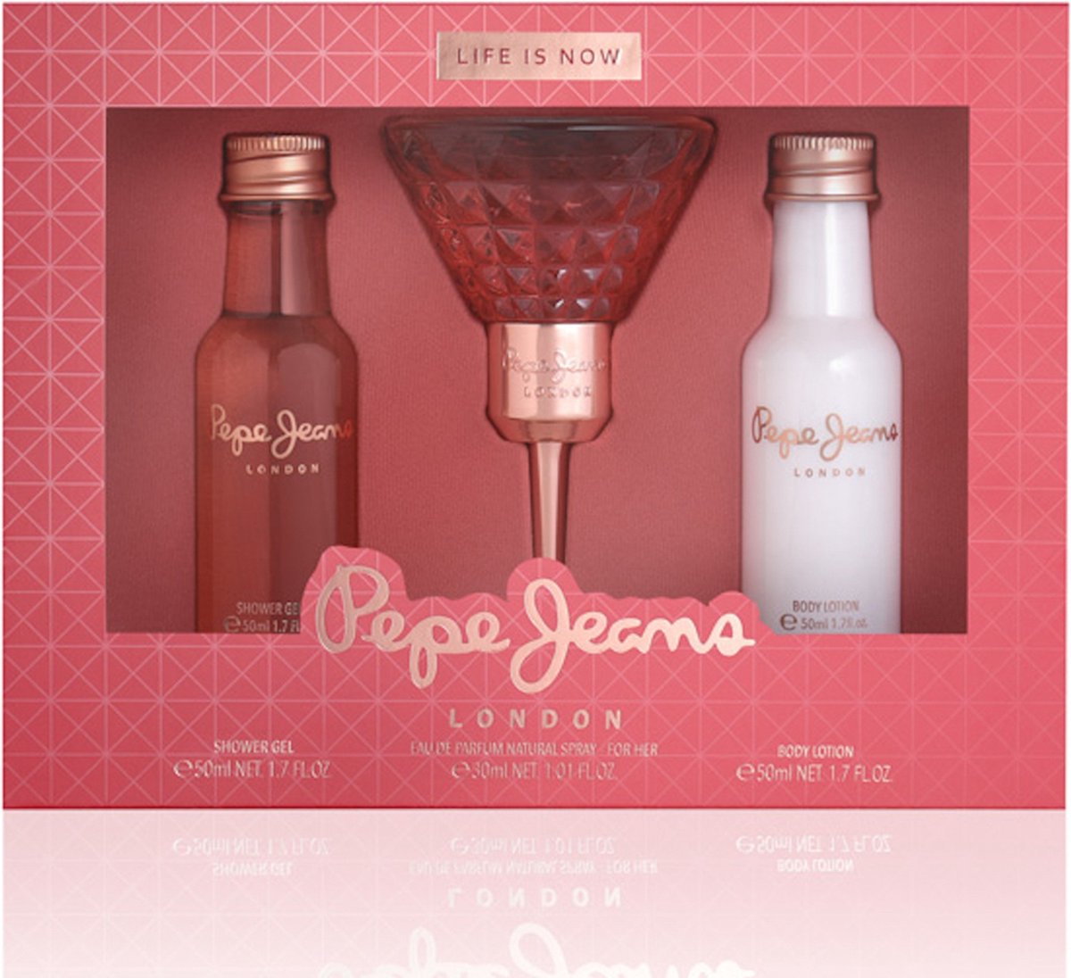 Goedkoopste Pepe Jeans voor haar - Gift set - Eau de parfum 30 ml - Capaciteit bodylotion 50 ml - Douchegel 50 ml
