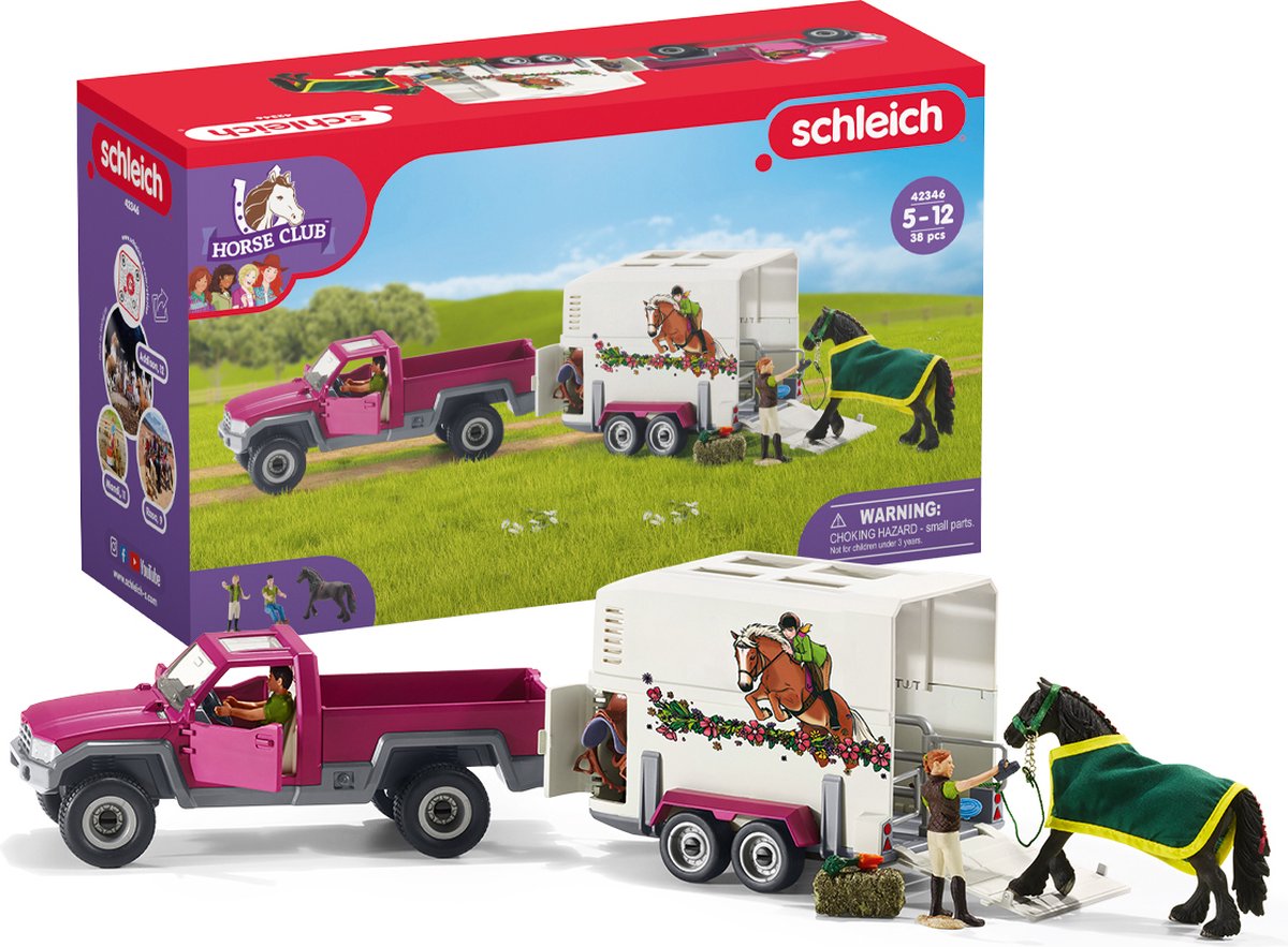 Schleich - Horse Club - Pickup met paardentrailer - 42346 — afbeelding 19