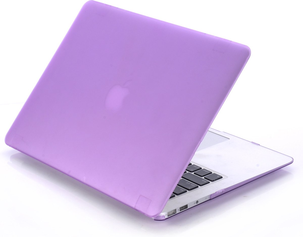 Lunso - MacBook Air 13 inch (2010-2017) - cover hoes - Mat Paars - Vereist model A1369 / A1466