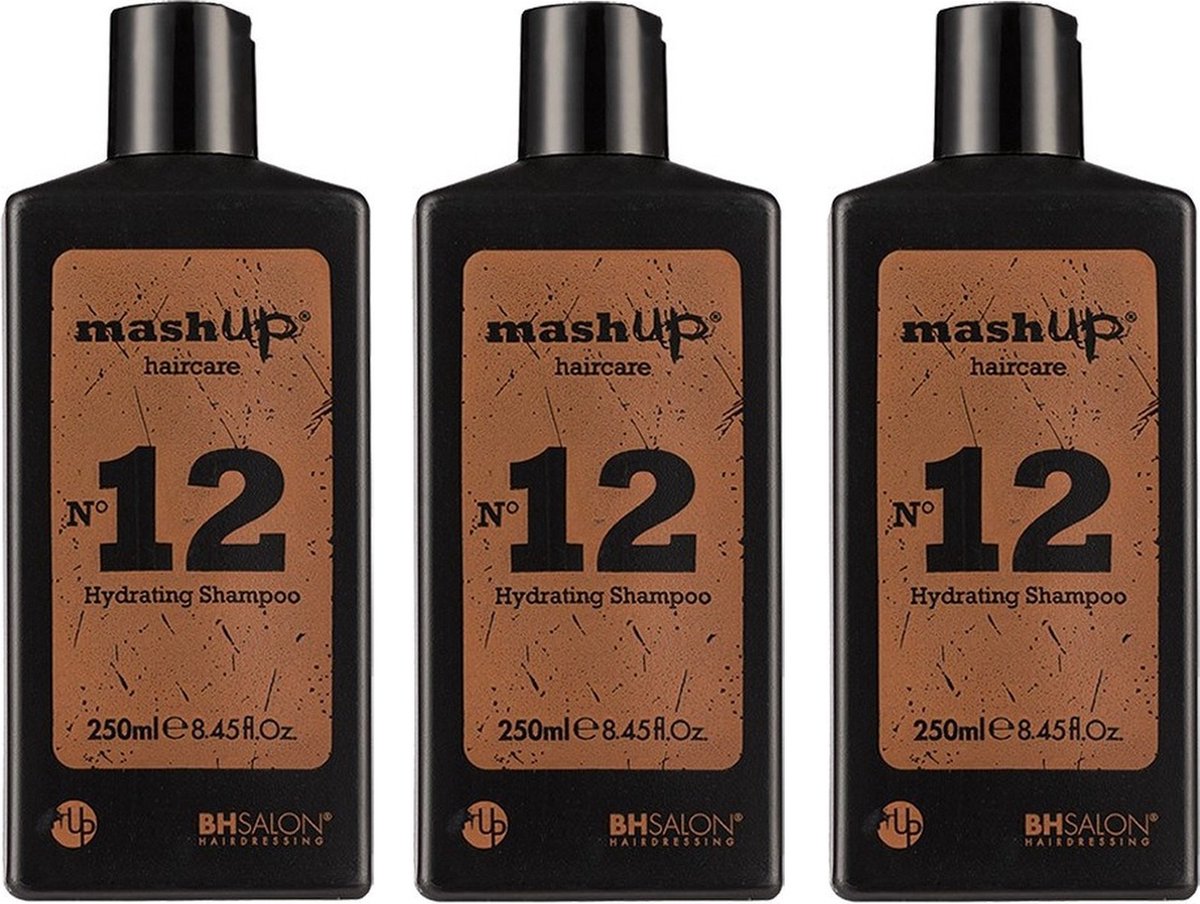 mashUp haircare N° 12 Hydrating Shampoo 250ml - 3 stuks