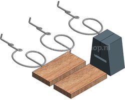 10x Van der Valk Solar Systems ValkPitched - Clamp - Flashing montageset voor dakhaak