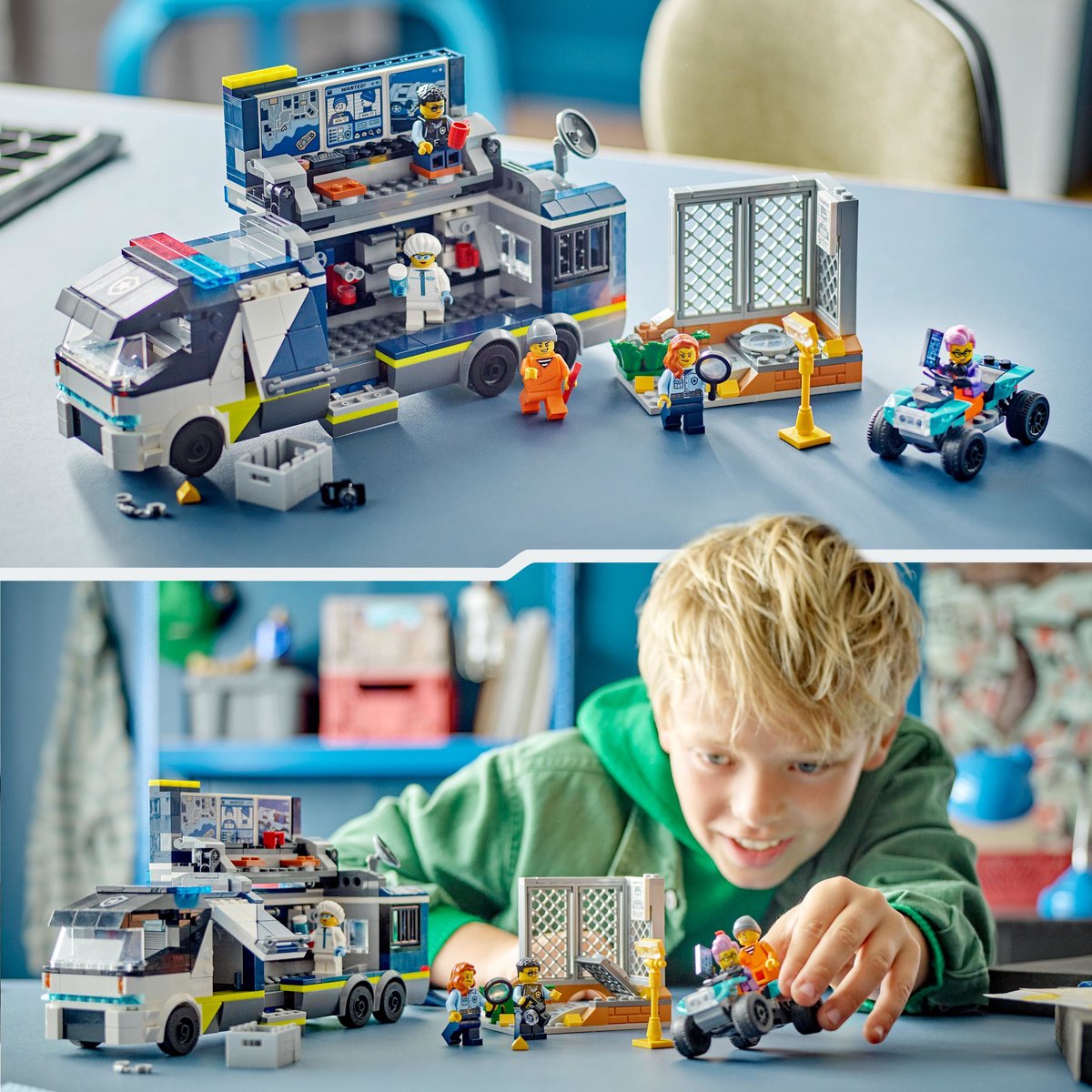 LEGO 60418 City Politielaboratorium in truck Politie Speelgoed voor Kinderen vanaf 7 jaar — afbeelding 5