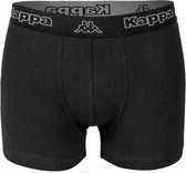 Kappa - Boxershort - Maat XL - Slip voor Heren - Short - Ondergoed - Mannen - sport - Zwart ( 3 stuks )