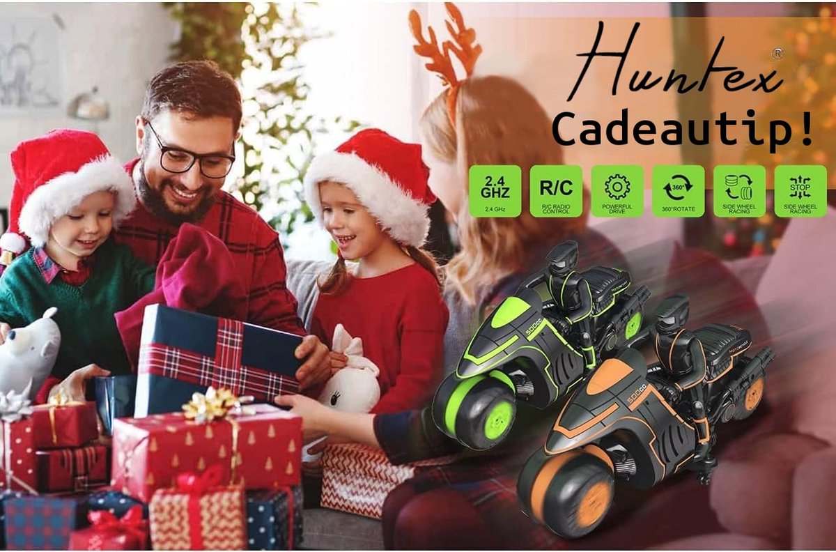 Huntex RC Stuntmotor - Afstandsbestuurbare motor voor kinderen en volwassenen — afbeelding 5