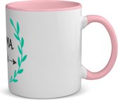 Akyol - grandma i love you koffiemok - theemok - roze - Oma - de liefste oma - verjaardag - cadeautje voor oma - oma artikelen - kado - geschenk - 350 ML inhoud