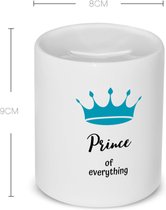 Akyol - prince of everything Spaarpot - Prins - iemand die zich voelt als een prins - verjaardag - cadeau - kado - geschenk - kroon - 350 ML inhoud