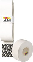 Gribbid Progrip - Hockey Grip - Chamois - Le chamois hollandais Original - 1Pack Wit & Softtape Wit
