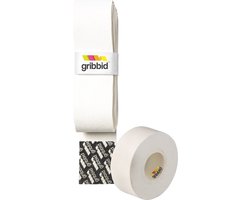 Gribbid Progrip - Hockeystick Grip - Zeemgrip - The Original Dutch Chamois - 1Pack Wit & Softtape Wit