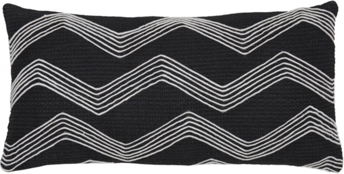 Kussen MACKEY - 60x30x10cm - Zwart