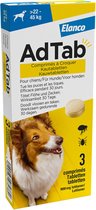 AdTab Anti Vlo en Teek Kauwtabletten Hond >22-45kg 3 tabletten