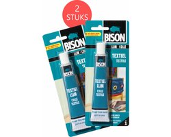 2x Bison Textiellijm Tube 50 ml