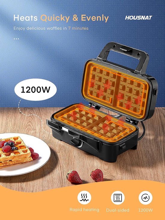 Tosti ijzer – sandwichmaker – dubbel – voor 2 tosti’s – 900 watt Tosti ijzer – sandwichmaker – dubbel – voor 2 tosti’s – 900 watt