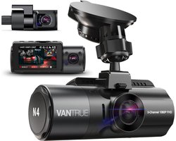 Professionele dashcam voor auto - 4K 3840P x 2160P voor infrarood nachtzicht - 24/7 parkeermodus - hittebestendig - dashcam van G-sensor - 512GB