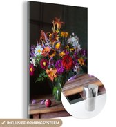 MuchoWow® Glasschilderij 20x30 cm - Schilderij acrylglas - Kleuren - Bloemen - Stilleven - Foto op glas - Schilderijen