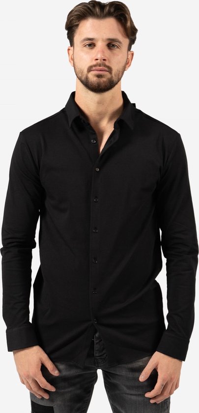 AB Lifestyle Slim Fit Shirt Jet Black Heren Maat S bol