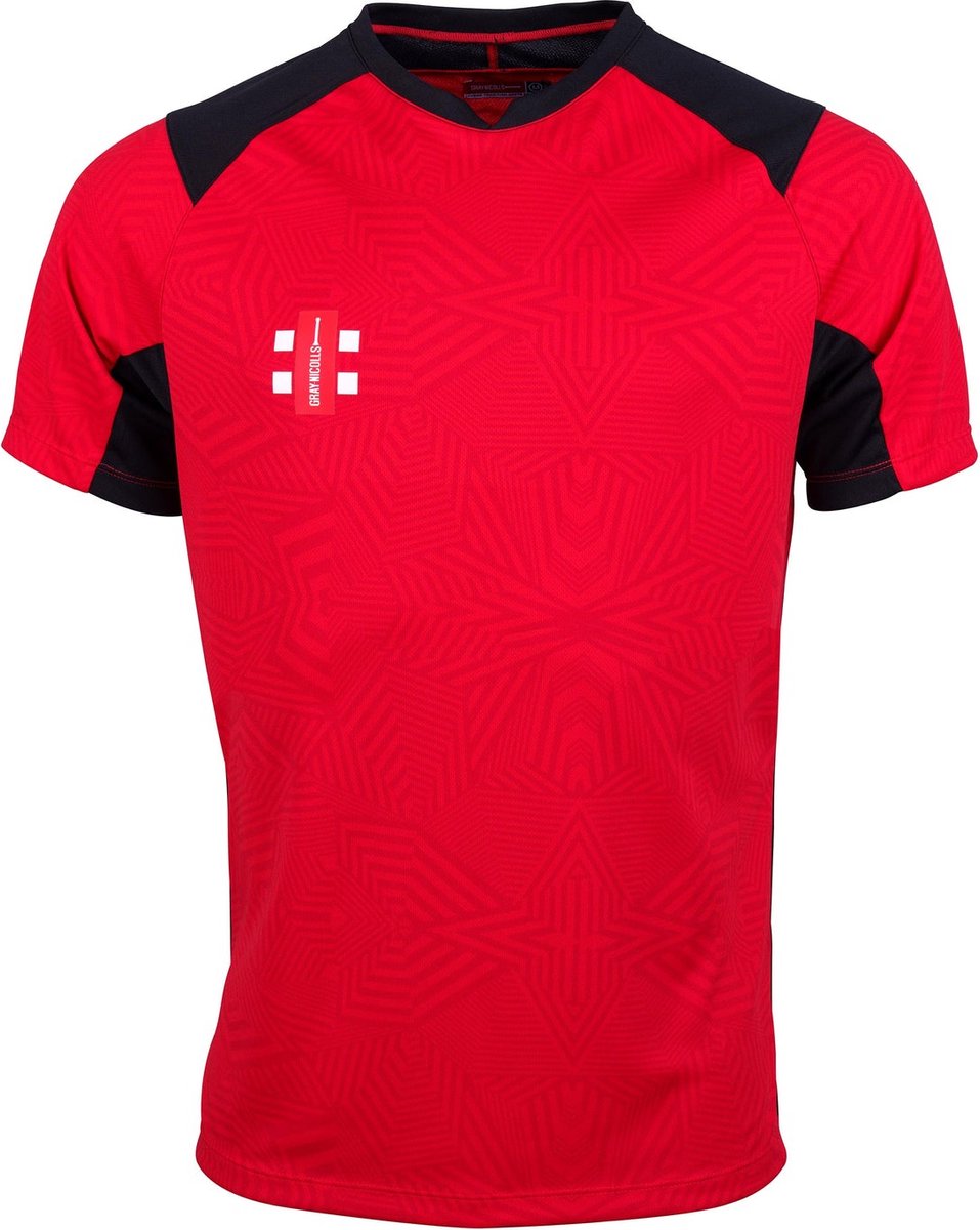 Gray-Nicolls Cricket SHIRT PRO T20 S/S RD/BK 7-8 7 - 8 Yrs - Rood / Zwart