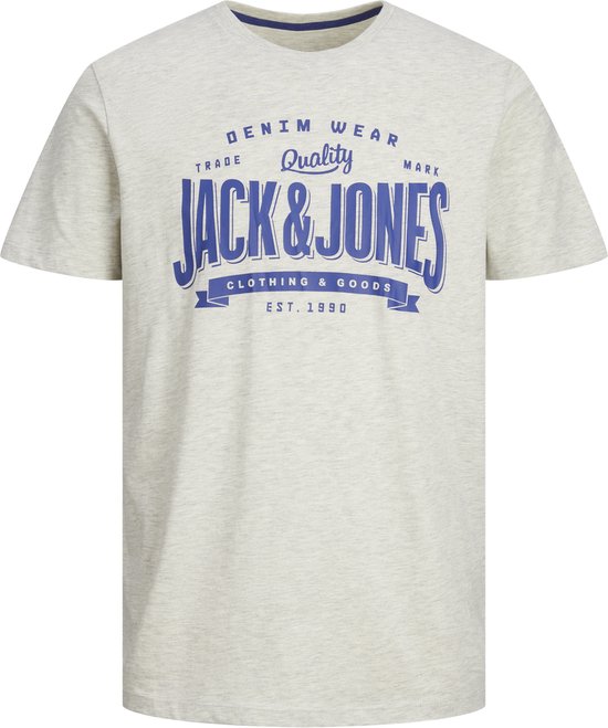 JACK&JONES JJELOGO TEE SS O-NECK 1 COL MEL AW23 SN Heren T-shirt - Maat L