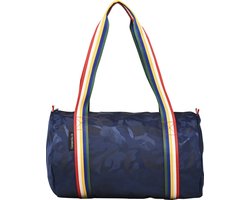 Caramel & Cie Weekendtas/Duffelbag - Vlinder Camo Blauw
