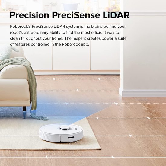 Roborock Q7 Max - Robotstofzuiger - met dweilfunctie - Multi-layer mapping - Automatisch hervatten