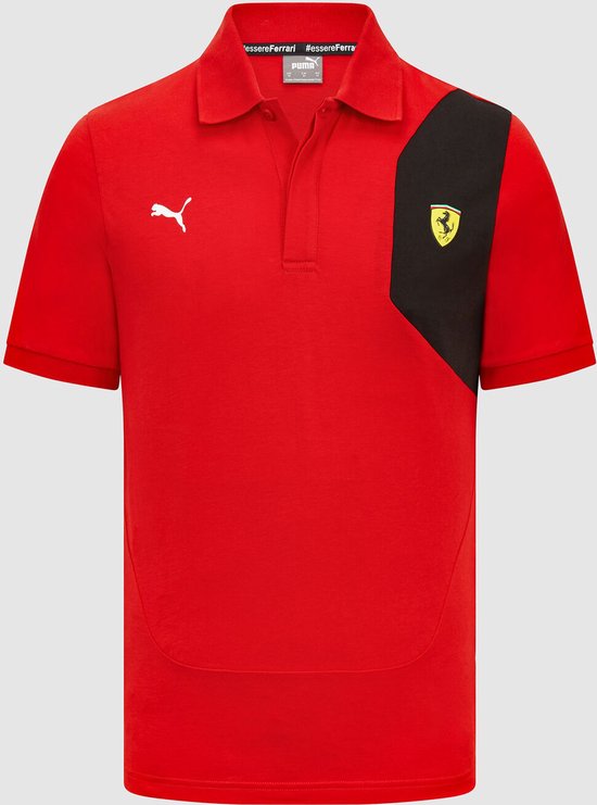 Ferrari Fanwear Classic polo rood XL - Charles Leclerc - Carlo Sainz - Formule 1 - Scuderia