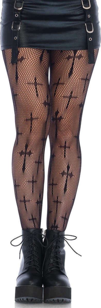 Cross net pantyhose