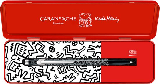 Caran D'ache Keith Haring balpen zwart special Edition