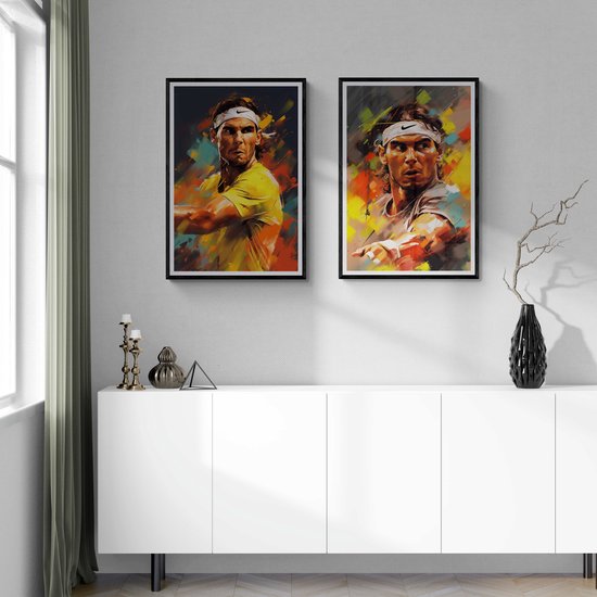 Rafael Nadal Poster | Affiche de Tennis | Grand Slam | 51x71cm | Décoration murale | Affiche murale | Convient pour l'encadrement