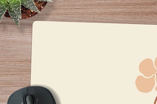 Muismat XXL 90x60 cm - Bureau onderlegger - Bureau mat Bloemen - Vaas - Abstracte kunst - Modern - Bureaumat - Gaming mousepad xl - Bureaulegger groot - Computer deskmat