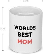 Akyol - worlds best mom Spaarpot - Mama - de beste moeder - moeder cadeautjes - moederdag - verjaardagscadeau - verjaardag - cadeau - geschenk - kado - gift - moeder artikelen - 350 ML inhoud