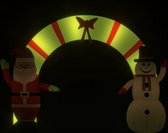 vidaXL - Kerstboog - opblaasbaar - met - LED's - 270 - cm